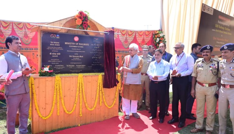 Jammu And Kashmir Attended The Inauguration Of Amrit Bharat Station