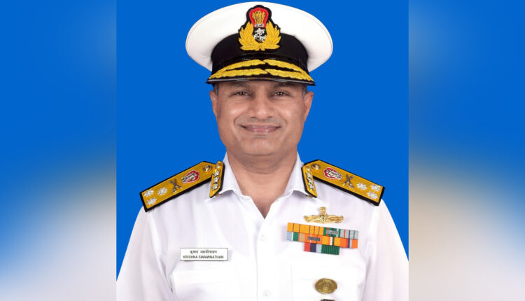 Vice Admiral Krishna Swaminathan assumed charge as Chief of Staff of ...