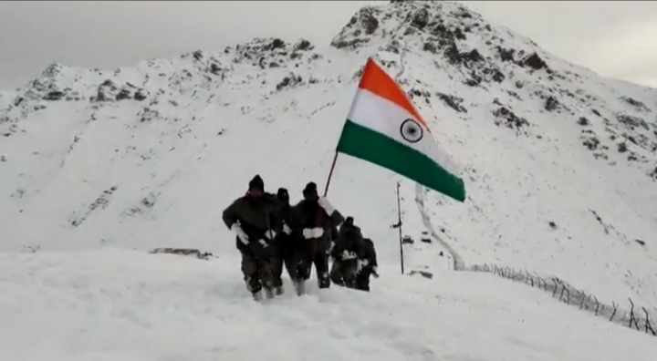 Indian Army troops wish new year to countrymen from a forward location ...