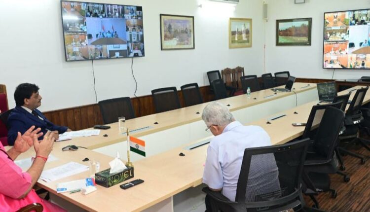 J&K | Lt Guv Manoj Sinha Chaired A Meeting With The Senior Officers Of ...